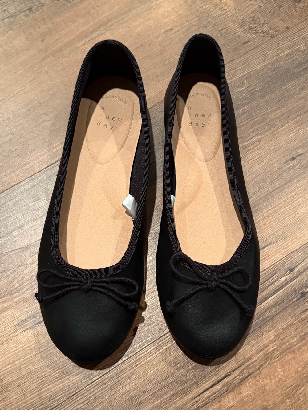Women's Ruthie Ballet Flats - A New Day Black 6 1/2